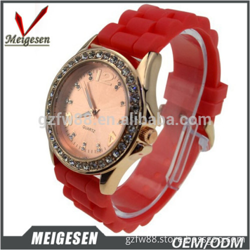 Birthday gifts watches cute quartz silicone colorful bracelet band fashion crystals wristwatches girl